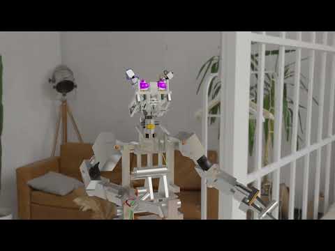 Realistic Fnaf 1 endoskeleton | Blender Animation 