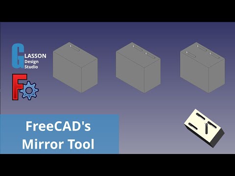 Howto use the Mirror Tool in FreeCAD's Part Design Workbench