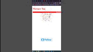 HTML Marquee Tag in 5 Seconds! 😱🔥 Beginners Must Try This!  #shortsfeed #shorts