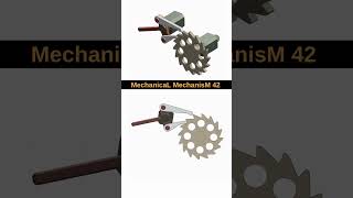 Ratchet Mechanism🤔⚙️📌 #3dcad #mechanical #engineers #3ddesigner #3dvisualization #360video