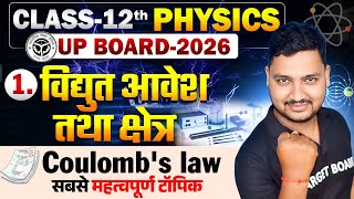 विद्युत आवेश तथा क्षेत्र | Physics Class 12 Chapter 1 Up Board | Electric charge and field Class 12