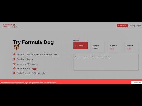 AI007 How to create Google sheet formula using formula Dog Ai Tool