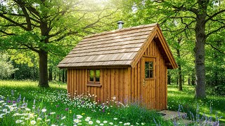 Skill and Patience- Full Build of a Warm Shelter in the Forest #viral #survival #craft #home