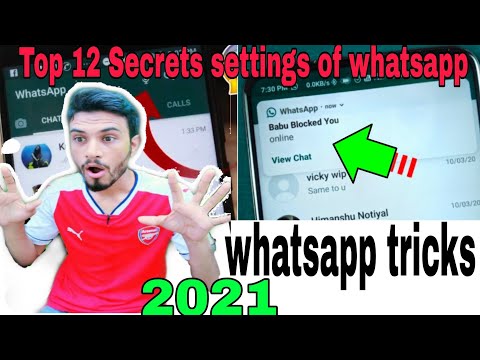 Top 12 New Hidden Settings and Tricks of Whatsapp 2021|| IAM Saleem khan
