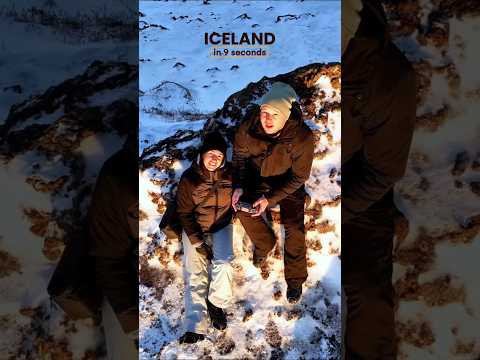 🇮🇸 Iceland in 9 seconds 🤯 From the shimmering Diamond Beach to the majestic Skógafoss 🌊❄️