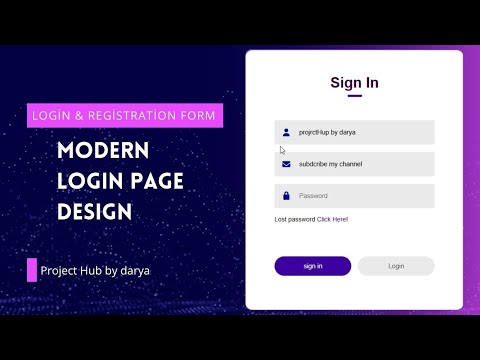 How To Create Login Form With HTML, CSS & JavaScript | Full Project