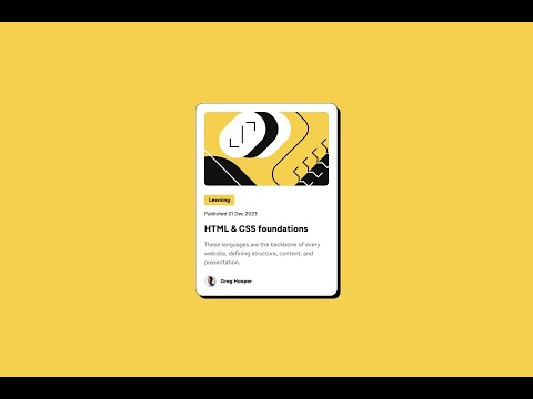 Blog preview card | HTML5 & CSS3