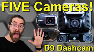 FIVE Camera Dashcam! - Driveye D9 5-Channel Dashcam Install and Review!