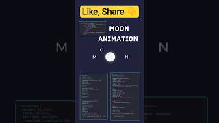 🌛 Moon Animation #css #javascript #js #html #webdevelopment #webdesign #animation #moon #coding #dsa