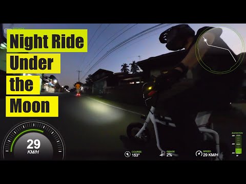Night ride under the Moon on Fiido Q1 and DT2 Limited