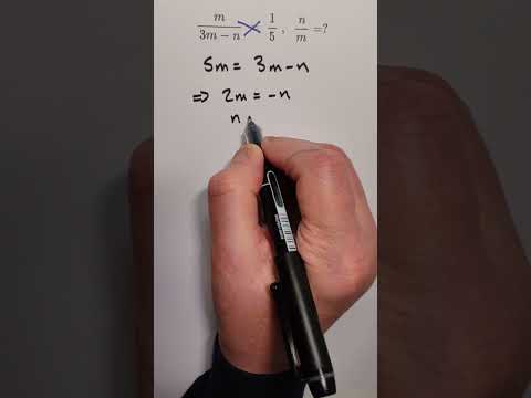 A simple fraction rule to solve this. #maths #equation #algebra #solutions #fractions