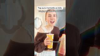 Top aura moments as kids #comedy #relatable #pov #skit