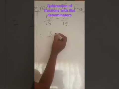 subtraction of fractions.# shorts. #fraction #mathsshorttricks. #mathsmagictricks