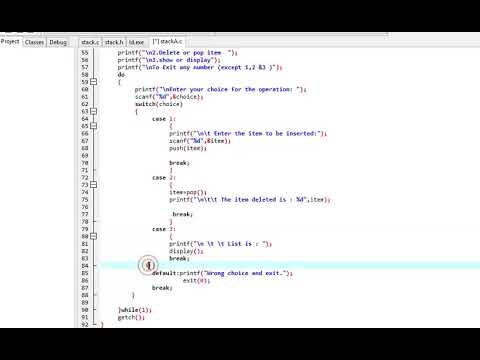 Stack Implementation using array