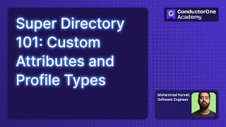 Super Directory 101: Custom Attributes and Profile Types