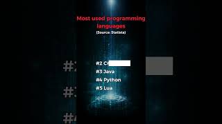 Most used programming languages #programming #coding #tech #developers #python #java