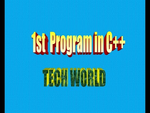 C++ Programming | | OOP Language | |   1st program on C++ | | Turbo C++ || TECH WORLD