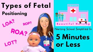 ✅ TYPES OF FETAL POSITIONS ✅ Explained in 5 Min or Less