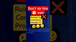 😱Why Command Prompt Looks SO UGLY! (Fix It in Seconds 💻✨) #cmd #cmdtricks #cmdcommands #cmdprompt