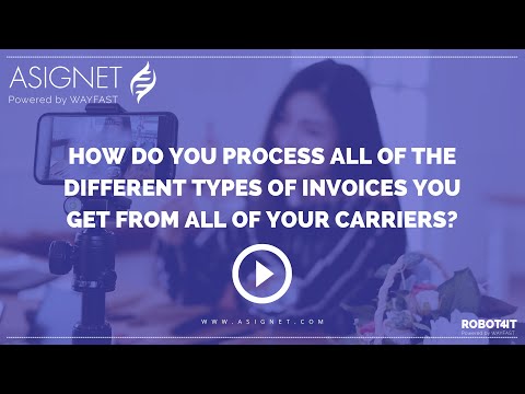 How do you process all of the different types of invoices you get from all of your c...