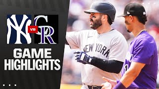 Yankees vs. Rockies Game Highlights (5/24/25) | MLB Highlights