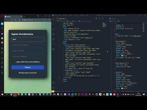 Client web development, Web Application Development (DAW). Practice 5: CSS3 (Register form).