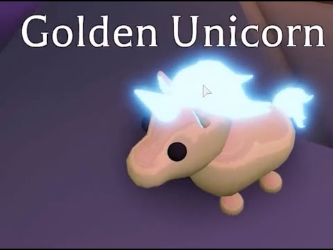 ROBLOX ADOPT ME MAKING NEON UNICORN !!!!!! GOLDEN UNICORN