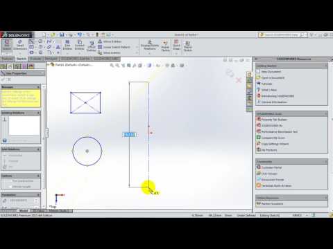 17  SolidWorks 2015 Tutorial 17  Mirror sketch