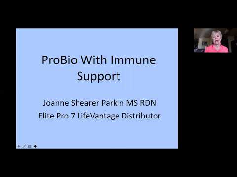 LifeVantage ProBio with Wellmune featuring Joanne Shearer Parkin MS RDN