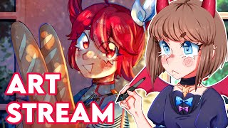 【Art stream】Drawing Teto Synth V!【ENVtuber】#Duckult