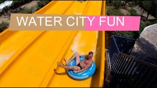 Watercity Waterpark at Anopolis CRETE GREECE, Chersonisos  aquatic park 2020(All slides)