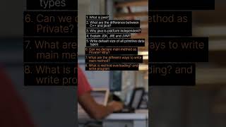 Java interview question you should prepare🔥 #java #javainterviewquestions #javaprogramming #coding