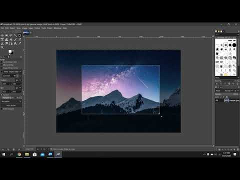 Crop image with GIMP in 1 minute tutorial
