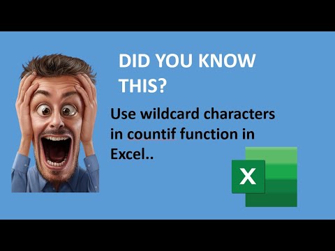 How to use CountIF in Excel (Bonus learn to use wildcard characters)| TechSifu