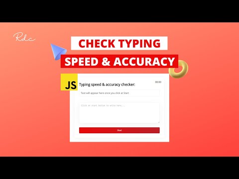 Typing Speed and Accuracy Checker App using JavaScript