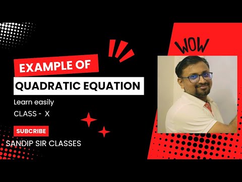 Quadratic Equation important Example for class10@short revision@maths@wbbse@quadraticequation@cbse