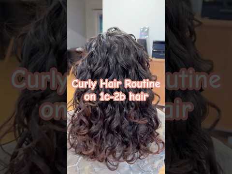 Watch her hair go from 1C to 2B 😱 #curlyhairroutine #curlyhairproducts