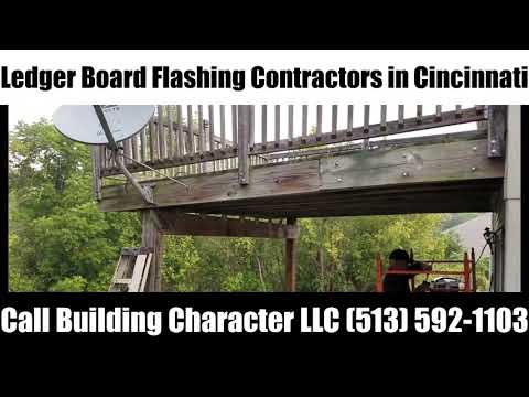 Ledger Board Flashing Cincinnati Contractors | Call (513) 592-1103