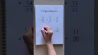 2 Digit Addition Worksheet | 1st 2nd Grade Math ✅💯 #maths #education #mathematics #addition #math