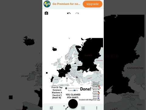 First Or Top Comment Blackens A Country! (Last Part Will Be Next Video!) #mapping #mapper #europe