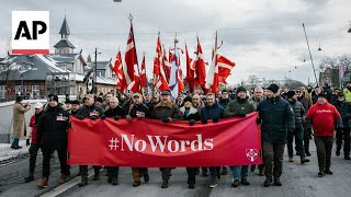 Veterans in Copenhagen stage a silent protest in response to US Greenland threat