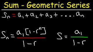 How To Derive The Sum Formula of a Geometric Series