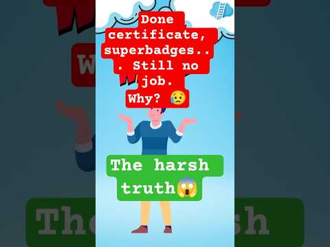 Done Certification, 100+ badges… still no job. Why? 😓 | The Harsh Truth #salesforce