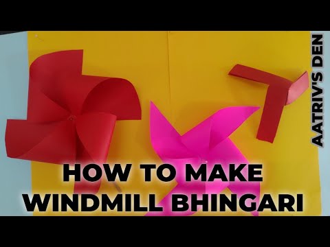 How to make windmill or Bhingari | DIY | Aatriv's Den