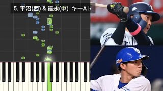 【プロ野球応援歌検証】 平沼翔太(西武) & 福永裕基(中日) ハモリ合成