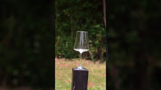 We Sliced A Wine Glass In SUPER SLOW MOTION