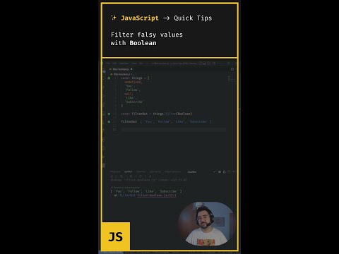 Filter falsy values from an array | JavaScript | EN 🇺🇸