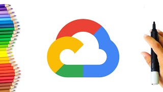 How to draw Google Cloud Logo