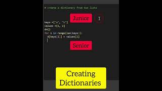 Junior Vs. Senior Python Developer #shorts #python #programming #coding