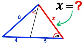 Can you find the side length X? | (Triangle) | #math #maths | #geometry